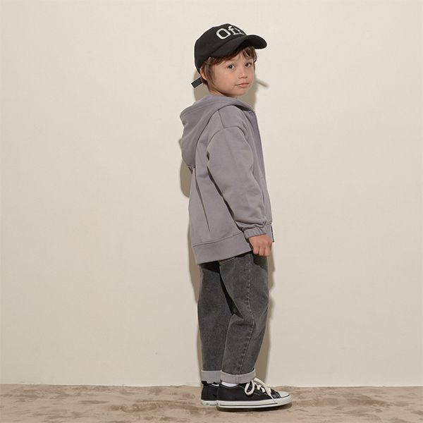 日本 b-ROOM - 簡約百搭連帽運動外套-素色-灰綠