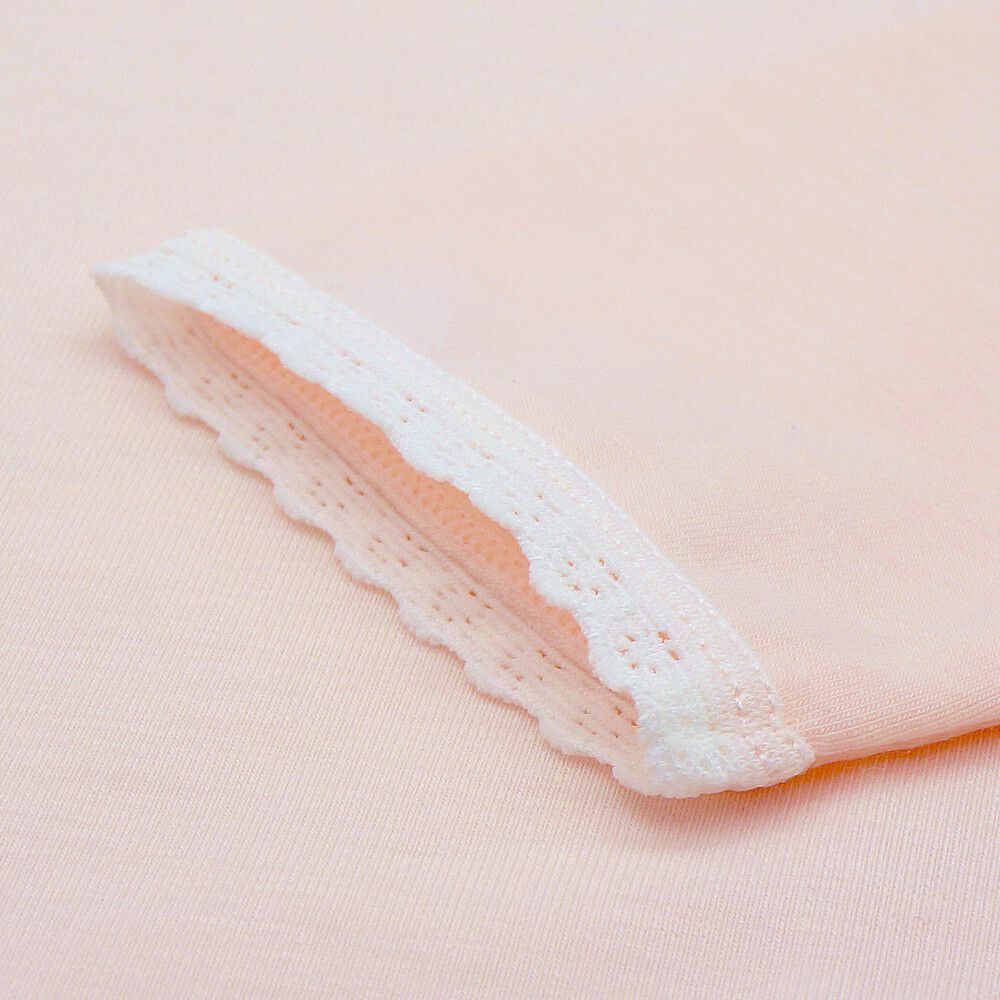 女童天絲EKS溫感發熱紗長袖內衣-素色-粉色 (110-160cm)