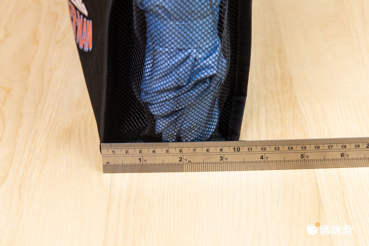 側邊網袋大容量手提補習/收納袋-卡通人物艾莎-淺藍色 (30*33*11cm)