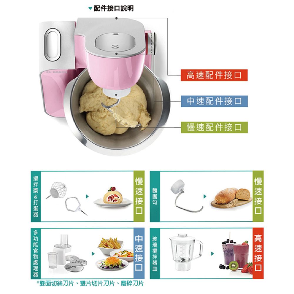 精湛萬用廚師機-櫻花粉