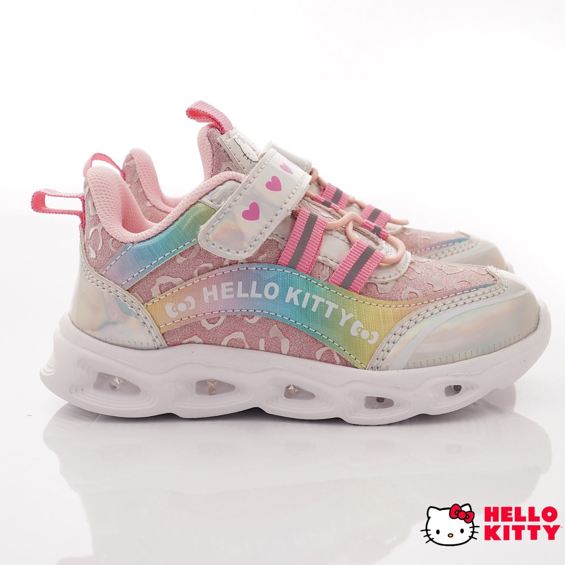 HELLO KITTY - 電燈休閒運動款(中小童段)-運動鞋-粉