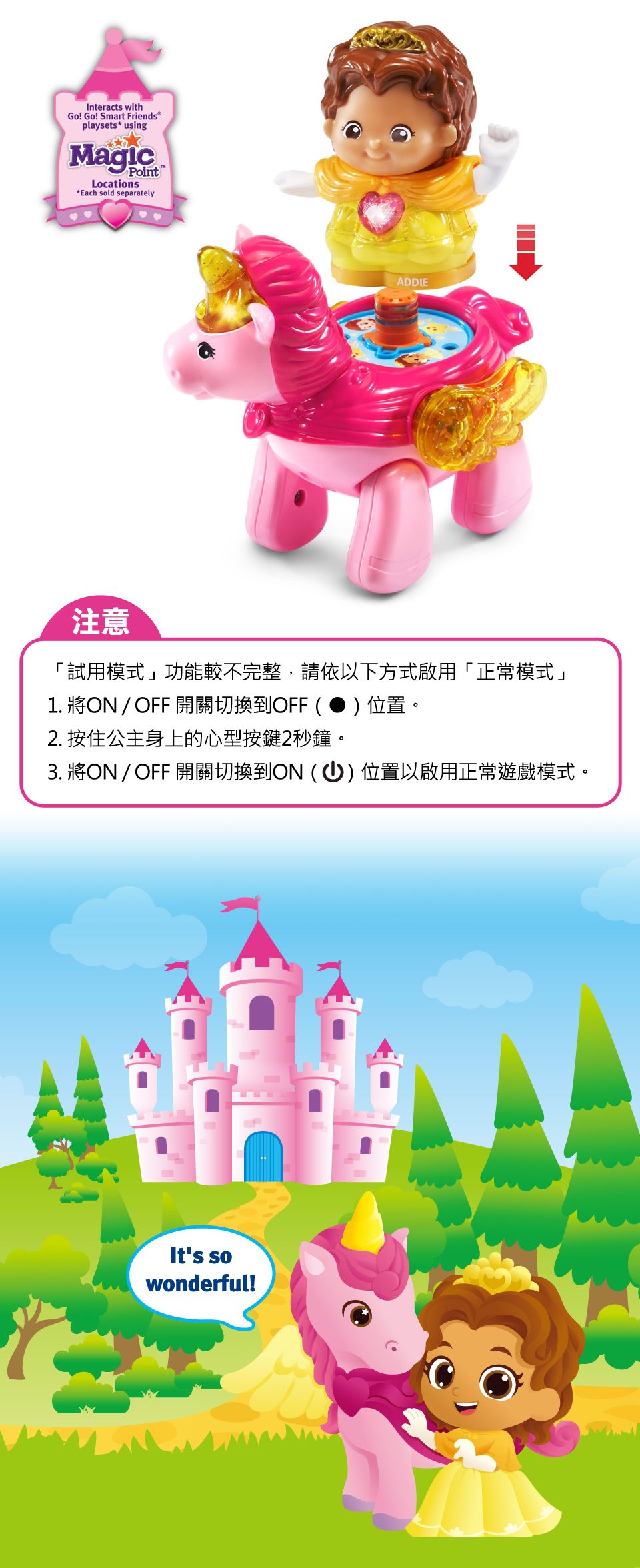 Vtech - 夢幻城堡系列-公主與獨角獸組