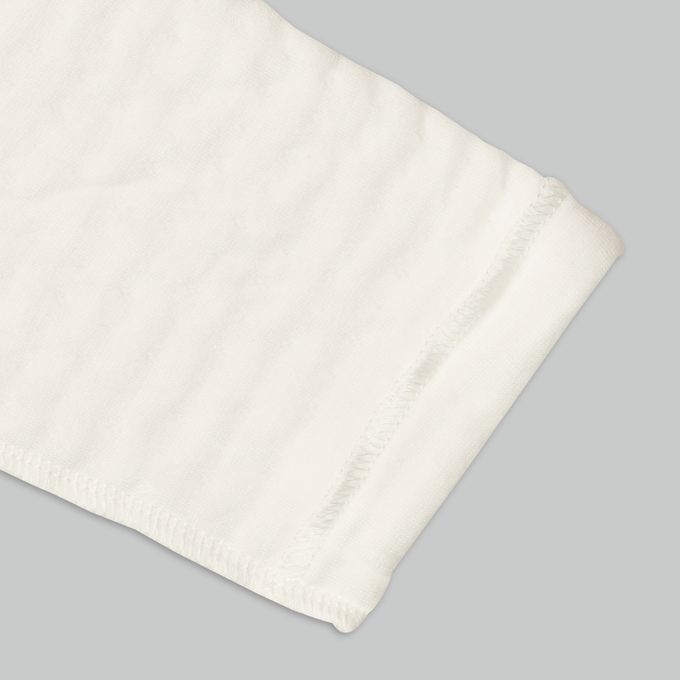 akachan honpo - 長袖新生兒內衣4件組-按扣款 保暖鋪棉-深藍色 (50~60cm)