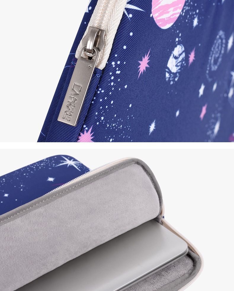 防潑水電腦包-藍色星球