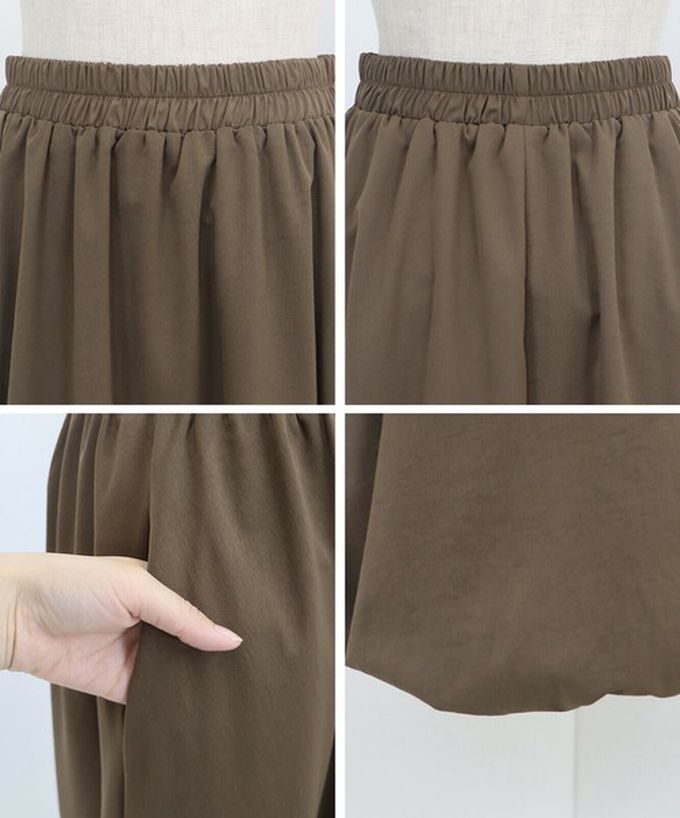 日本 BLUE EAST - 柔軟輕盈感立體澎澎氣球長裙-黑