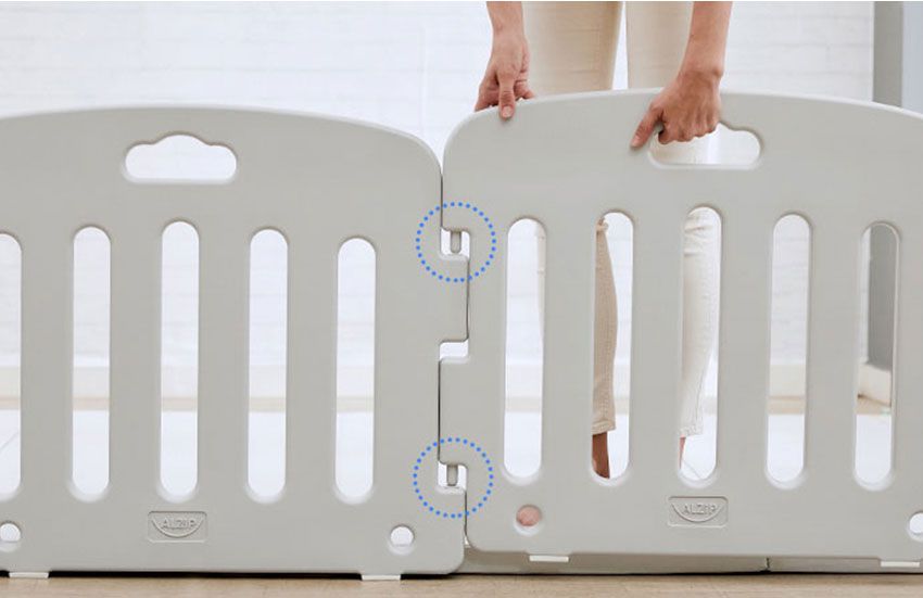 Alzipmat - 遊戲圍欄(不含地墊) G系列-灰白配色G系列-10片