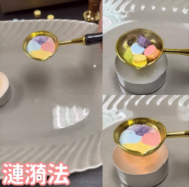 HAPPYMT - 客製火漆章封蠟超值組-金色蠟粒-25mm圓章