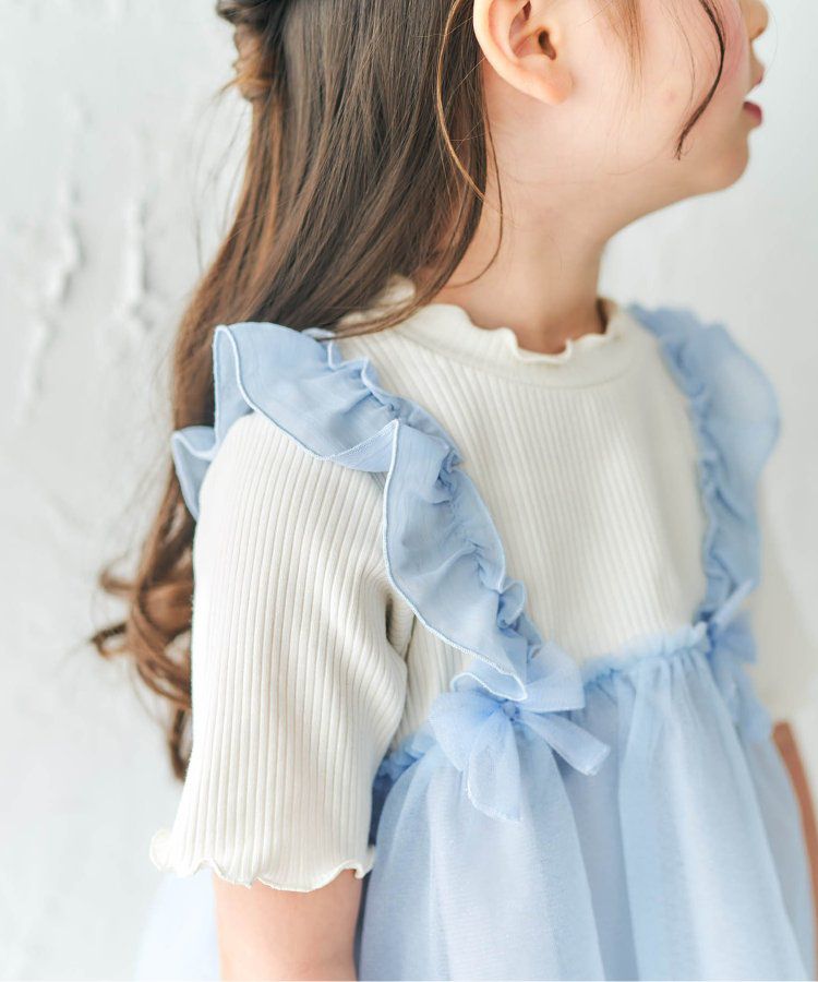 日本 apres les cours - 歐風夢幻澎澎紗裙洋裝-米杏x水藍