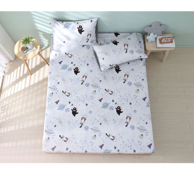 鴻宇 HongYew - 雙人加大床包枕套組 美國棉授權品牌-星際夢遊