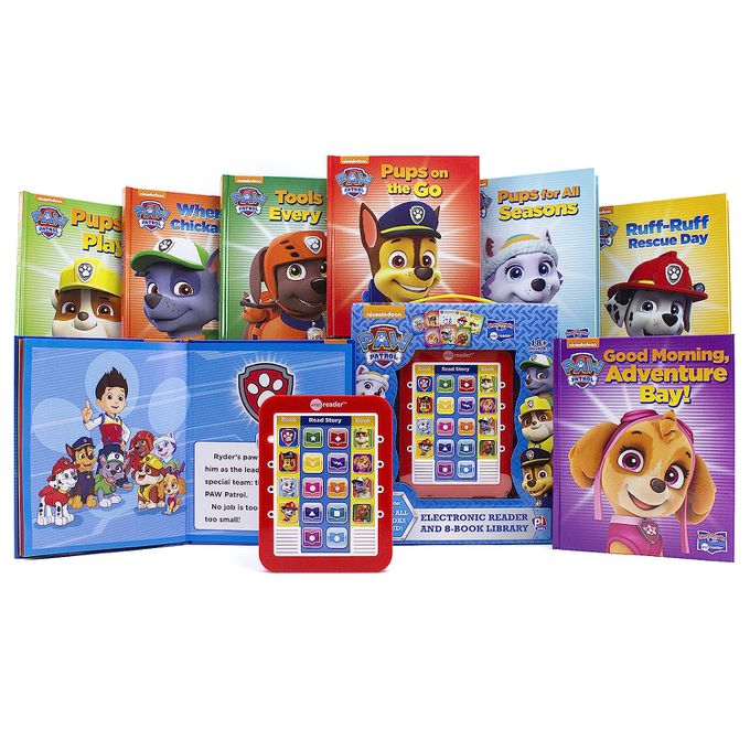 【汪汪隊立大功啟蒙有聲閱讀套書】ME Reader Electronic Reader and 8-Book Library: Paw Patrol