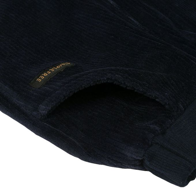 akachan honpo - 10分蓬蓬褲-燈心絨-深藍色