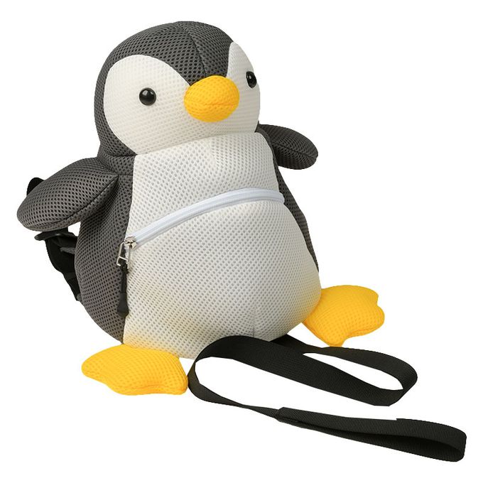 akachan honpo - 防走失背包-網眼 動物-白色 (長19x寬21x高35(cm))