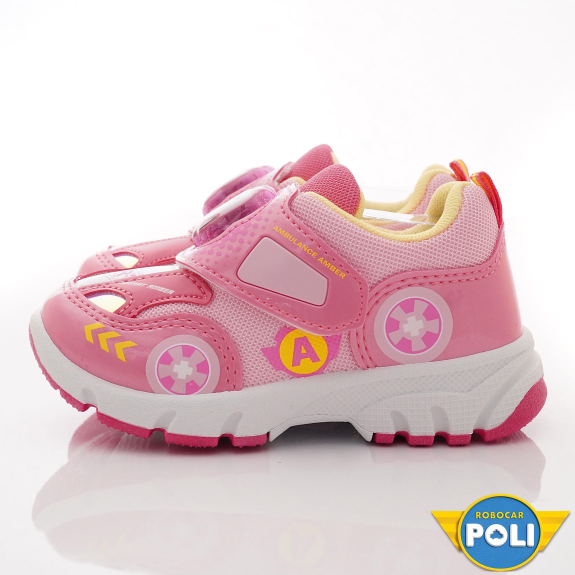 POLI 波力救援小英雄 - 台灣製電燈休閒運動款(中小童段)-運動鞋-粉紅