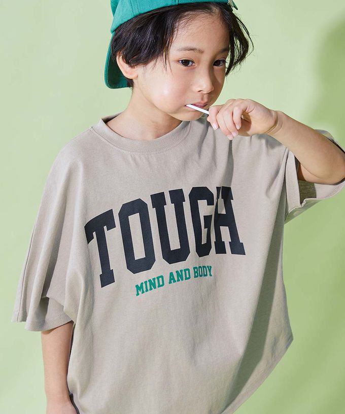 日本 devirock - 100%棉 帥氣印花寬版落肩T恤-太空探索-炭黑