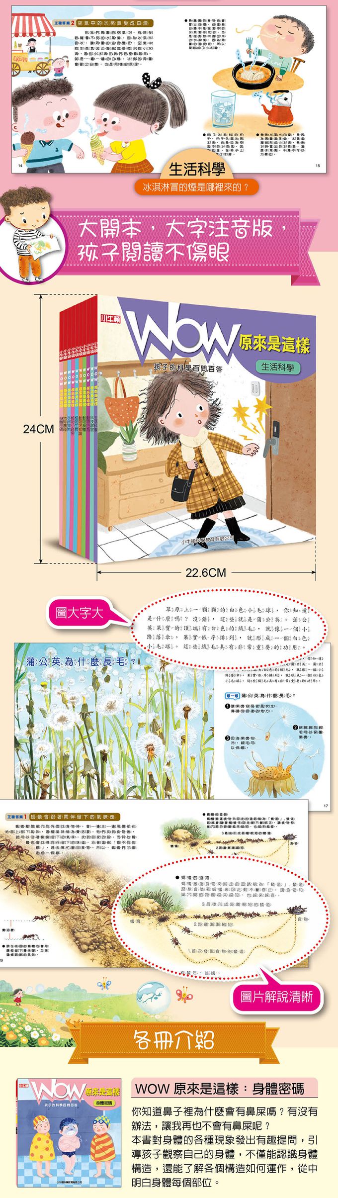 小牛頓科學教育有限公司 - WOW原來是這樣CD版-56頁/22.6 x 24 cm/附注音/附CD(MP3格式)-全彩-平裝