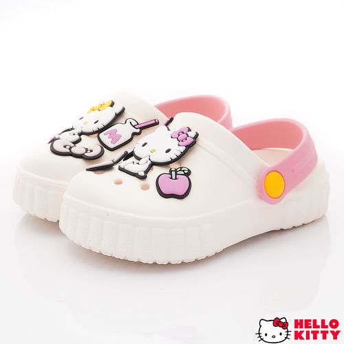 HELLO KITTY-可愛休閒涼拖鞋-823609白(中小童段)-涼拖鞋-白