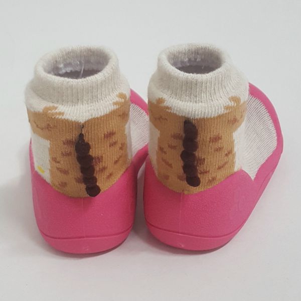 韓國 Attipas - 襪型學步鞋-長頸鹿森林