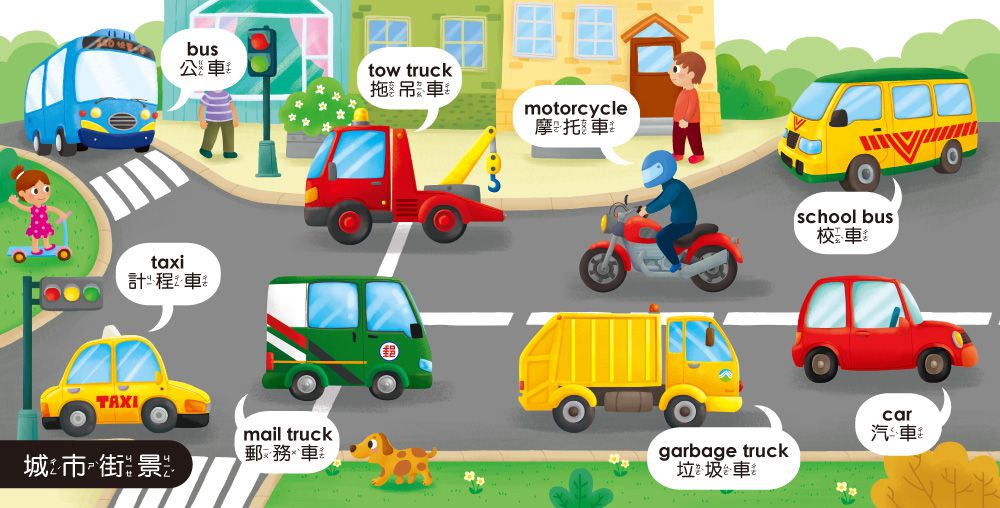 孩子的第一台手提觸控平板：交通工具．動物-內含36個交通工具+36個動物-中英台3語學習+9首兒歌+互動遊戲