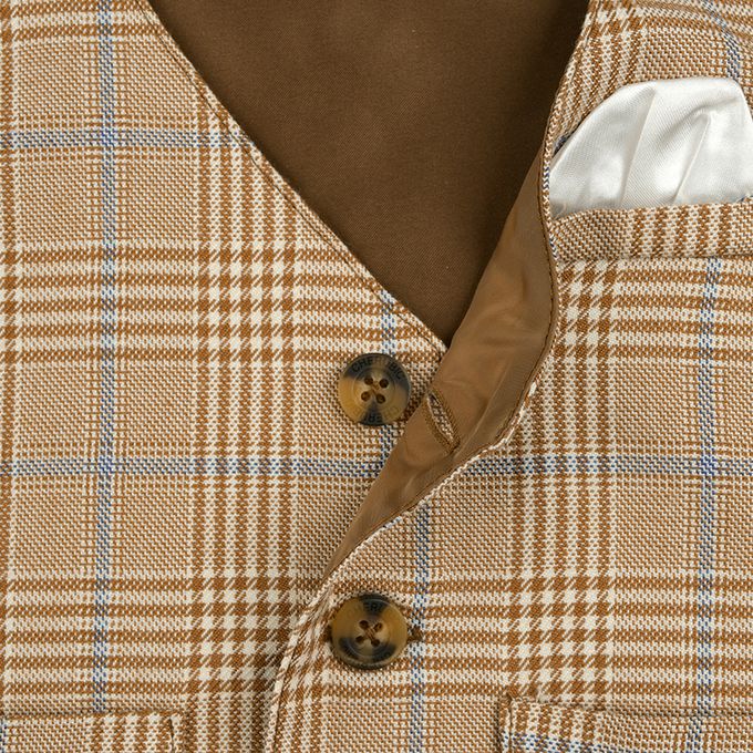 akachan honpo - 三件式西裝-附可拆卸領帶-咖啡色