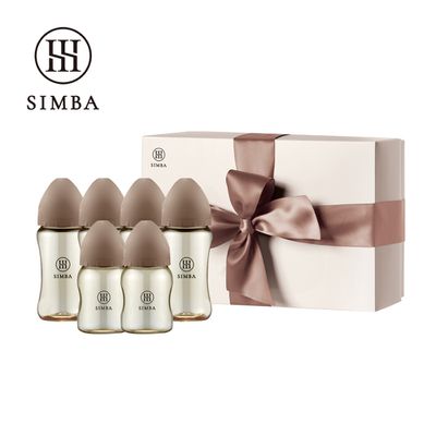 Simba 小獅王辛巴 - 蘊蜜鉑金PPSU寬口奶瓶禮盒-摩卡慕斯