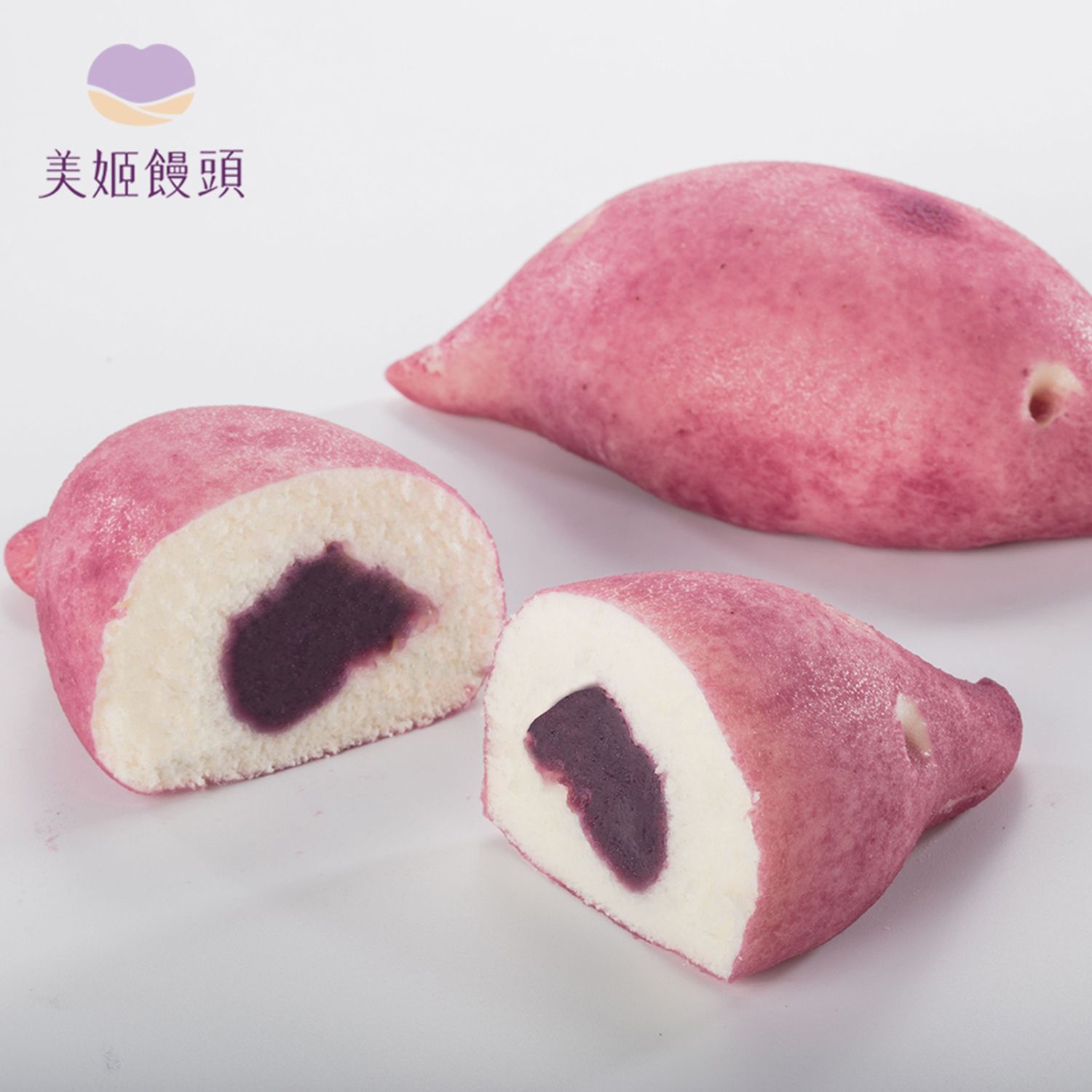 美姬饅頭 - 紫享愛你造型饅頭-6入-45g/顆