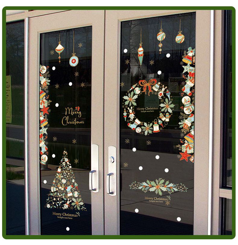 JB Design - 時尚壁貼-聖誕樹花圈 HM92054ds (60cm*90cm)