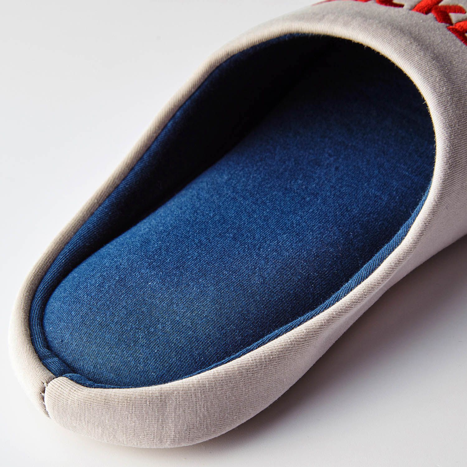 日本千趣會 - 迪士尼室內拖鞋(刺繡)-米奇-灰 (23-25cm)