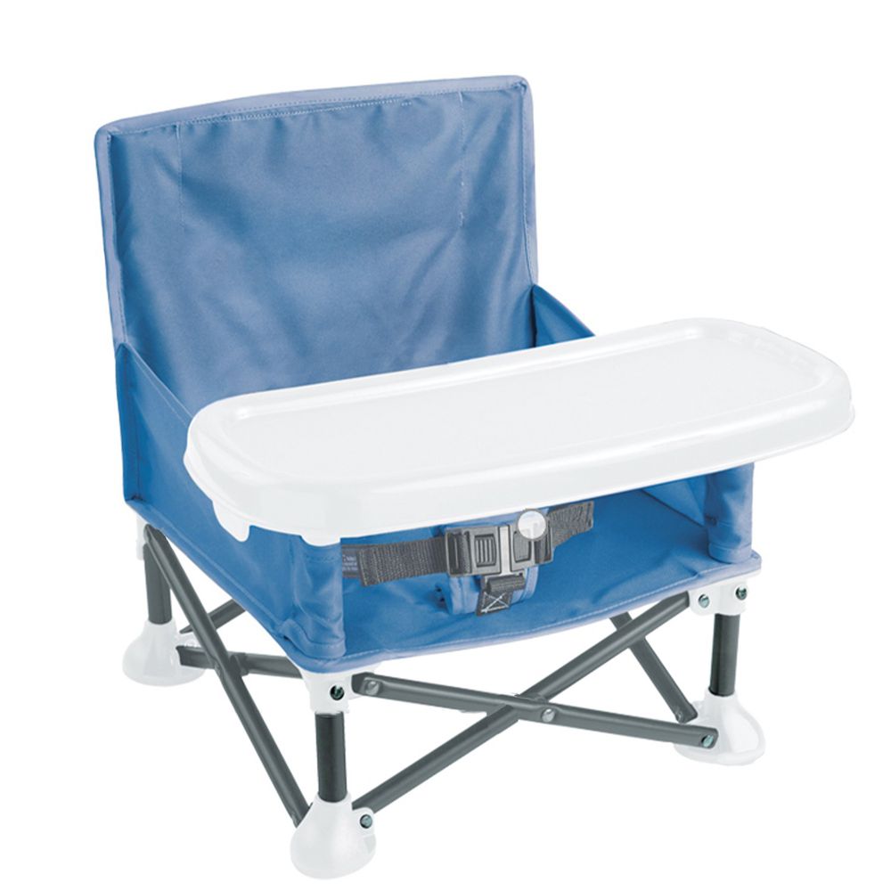 Summer Infant - 可攜式幼兒摺疊餐椅-藍色
