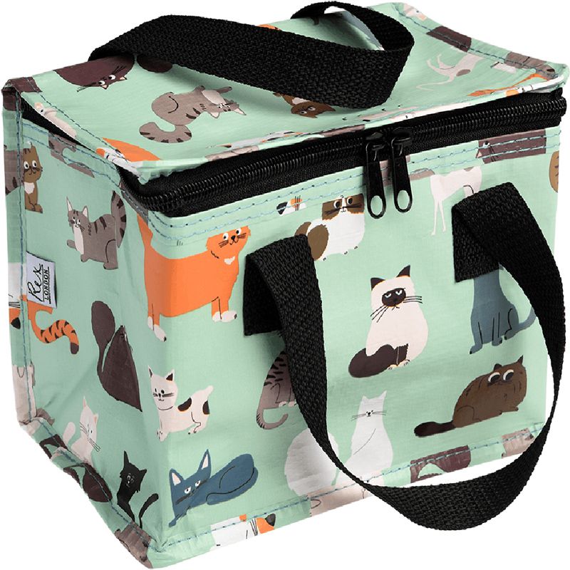 英國 Rex London - 環保保溫袋/保冷袋/便當袋/野餐袋-萌貓樂園