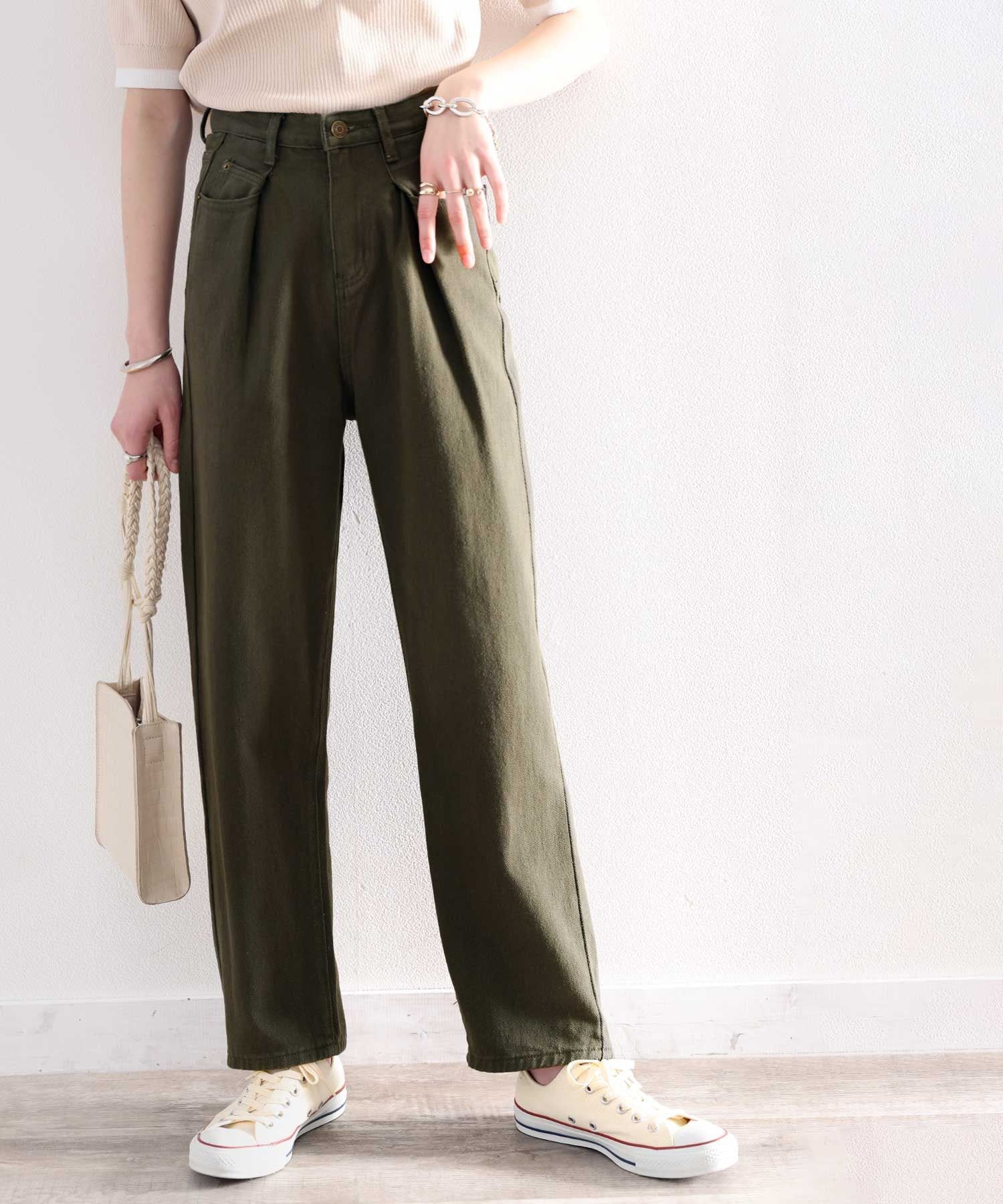 日本 Classical Elf - [熱銷NO.1]  舒適顯瘦打褶長褲-黑