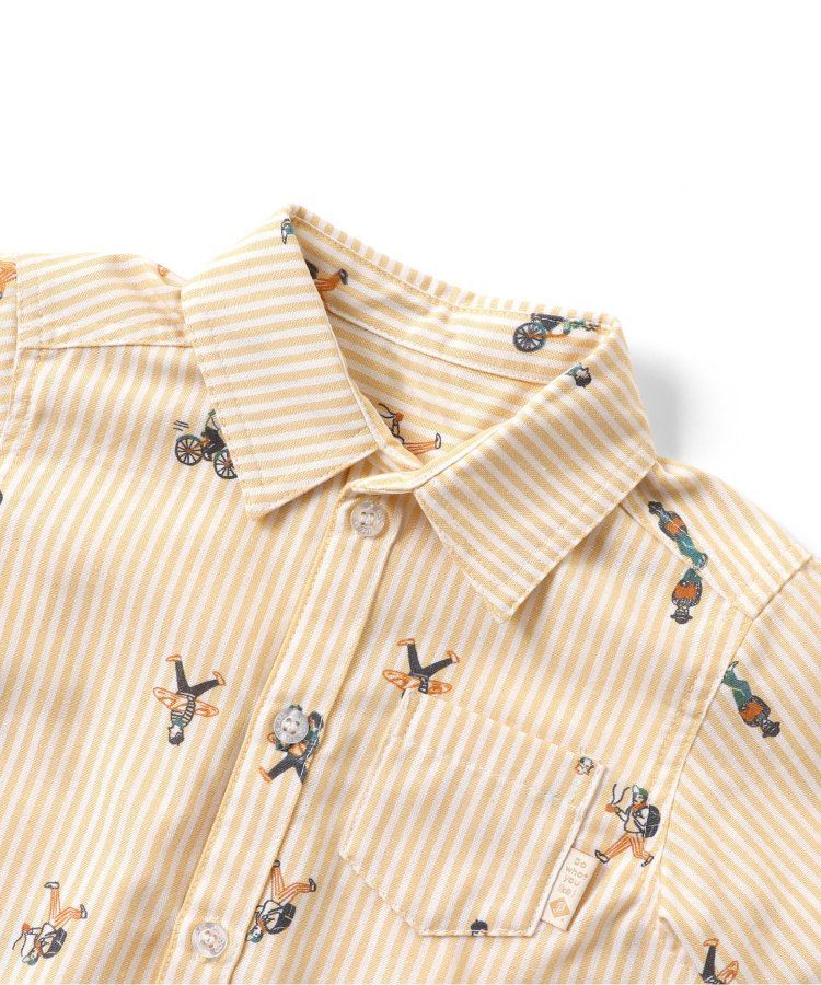 日本 BREEZE - [推薦]氣質系正式領長袖襯衫-素面-米白