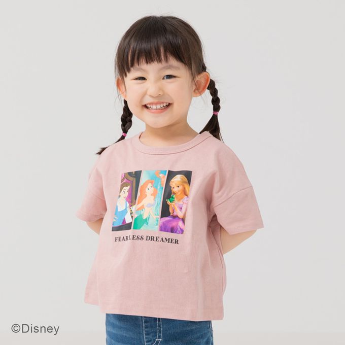 日本 Chil2 - 迪士尼聯名 純棉短袖上衣-冰雪艾莎-藍