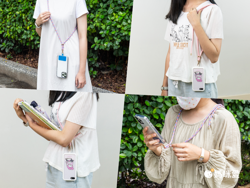 釋放雙手！日網爆款 ✿ 手機掛繩Ｘ夾片兩件組，不挑機型都可用