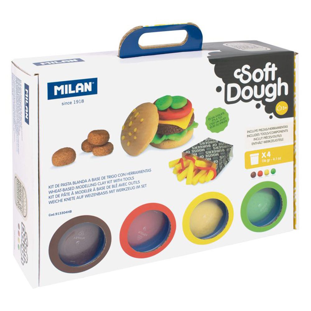 MILAN - 黏土禮盒(含配件)_美味漢堡店(4色)