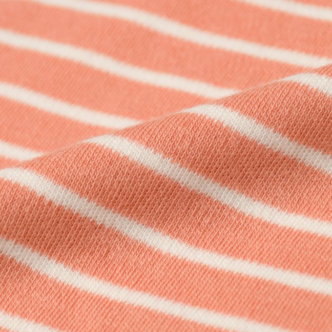 akachan honpo - 長袖T恤-胸下拼接-粉紅色