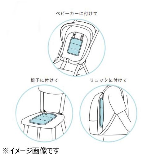 日本小泉 - 多功能背包涼感墊/推車墊(附掛繩)-熊熊森林-薄荷綠 (28x20cm)
