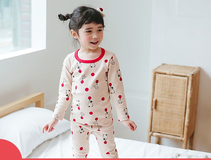 正韓 Puco - 超優質嬰幼兒/兒童長袖100% 有機純棉家居服/睡衣-企鵝寶貝