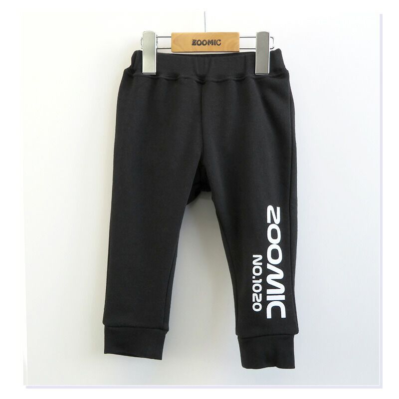 日本 ZOOLAND - 裏起毛印花束口長褲-小熊火箭-綠