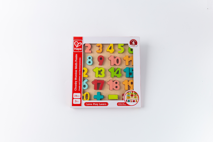 德國 Hape - 數字手抓板認知拼圖