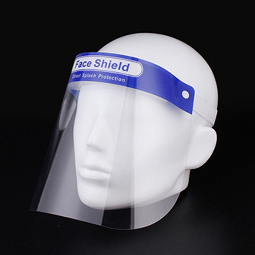 隔離飛沫成人防護面罩-大-藍色 (約32x22cm)