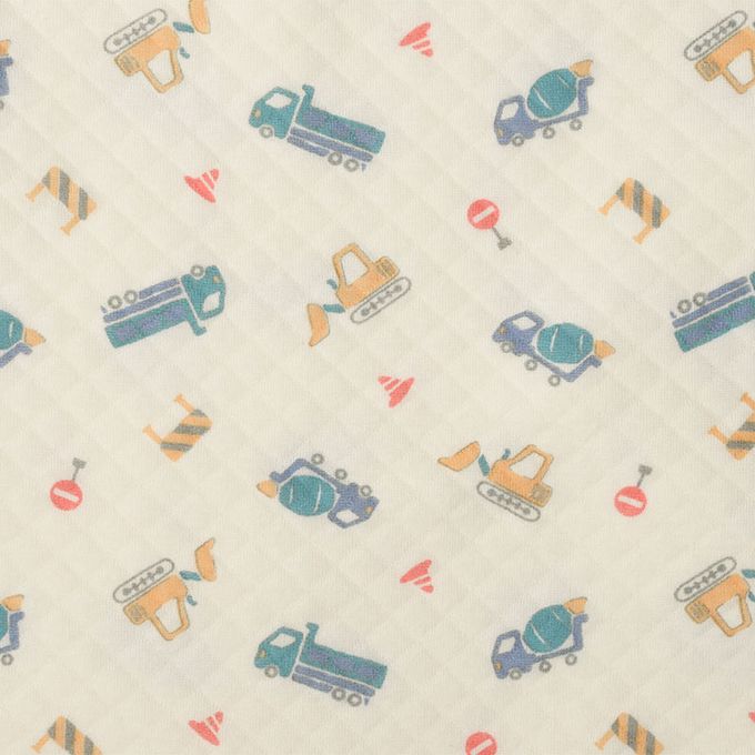 akachan honpo - 長袖家居服-工程車-藍色