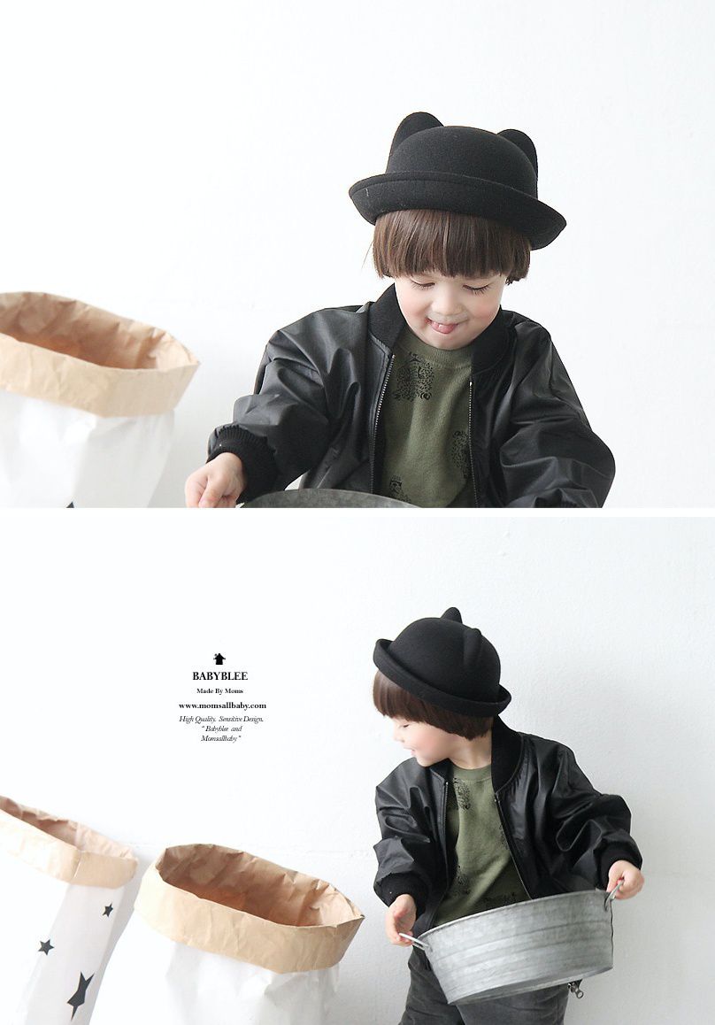 韓國 Babyblee - 挺版耳朵造型帽-紅 (FREE)