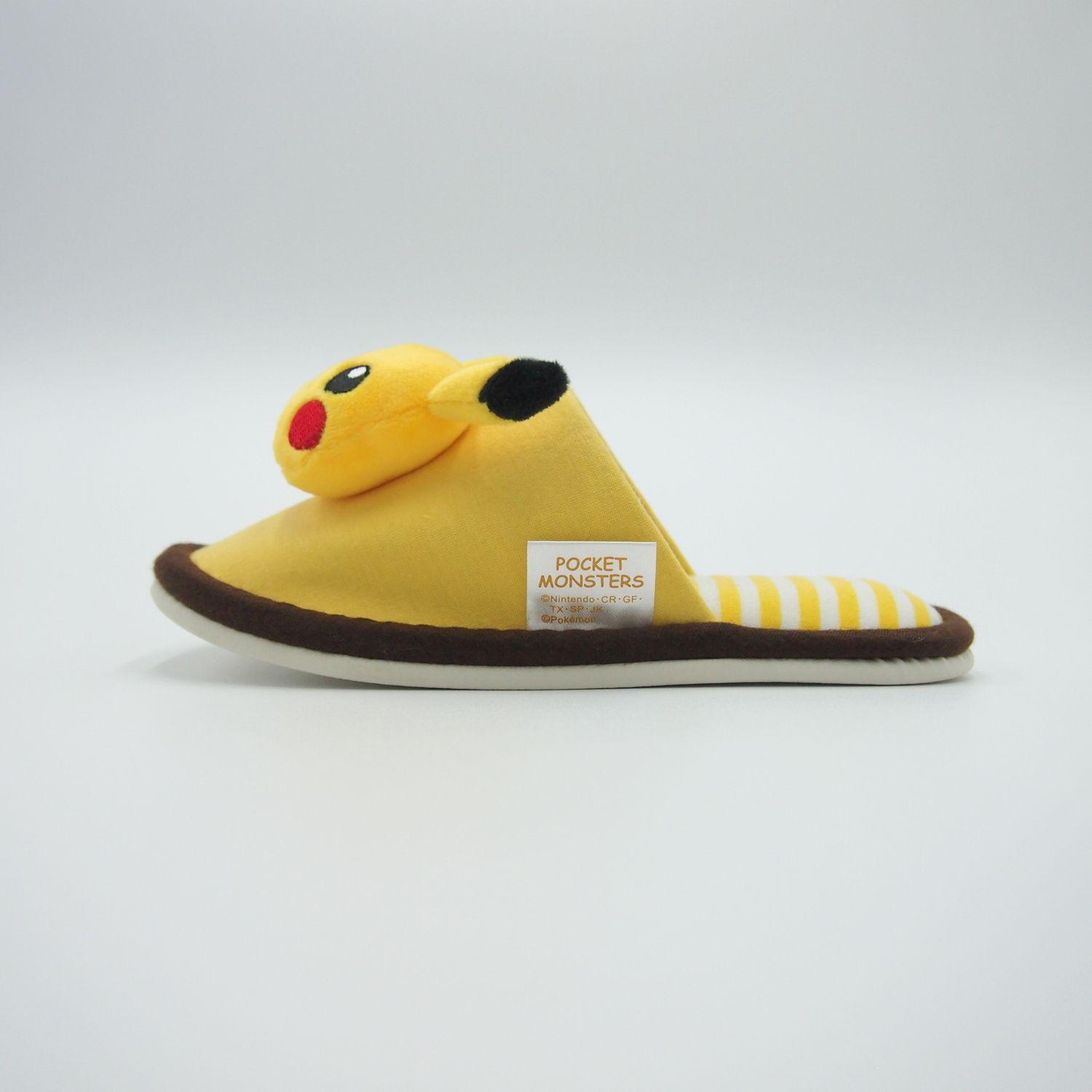 日本千趣會 - (兒童)寶可夢立體室內拖鞋-皮卡丘 (18-20cm)