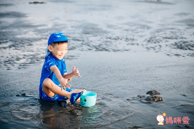 德國Playshoes - 抗UV防曬短袖兩件組兒童泳裝-鯊魚