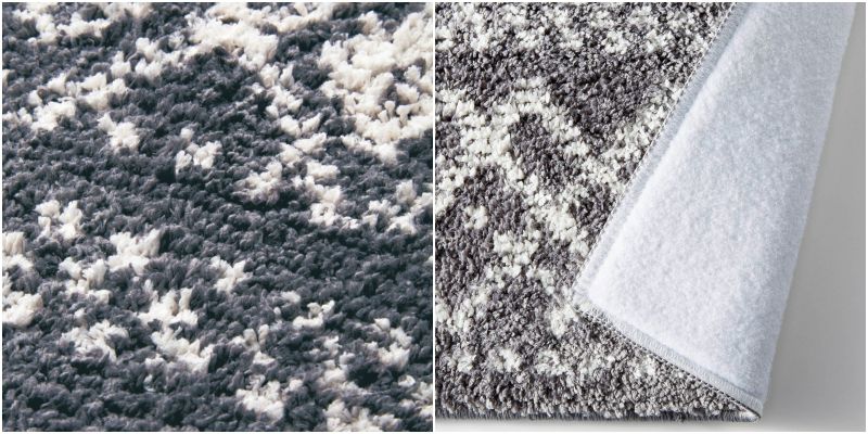 日本千趣會 - mini labo 去泥污腳踏墊-法蘭西花朵-藍綠