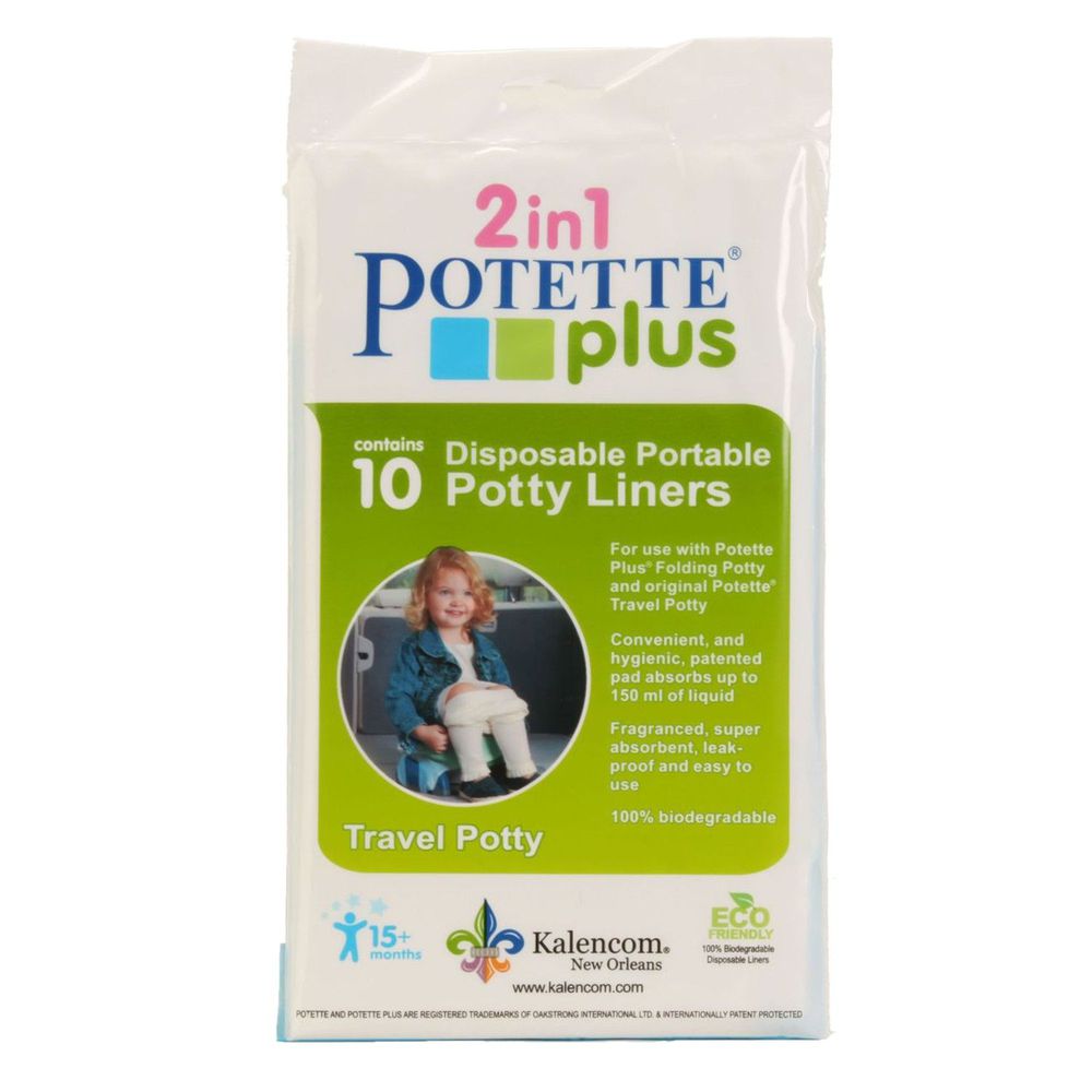 美國 Potette Plus - 拋棄式防漏袋 10入裝)
