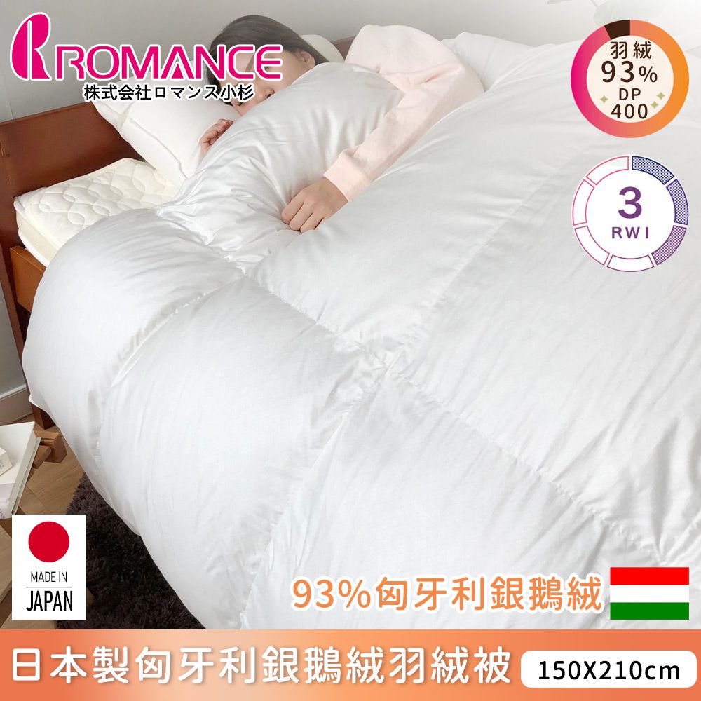日本製匈牙利鵝絨羽絨被150x210cm