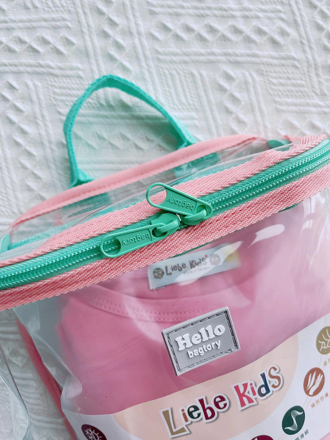 香港百寶袋王 Bagtory HK - Hello Bacyk 撞色後背包(小)-草莓x深藍