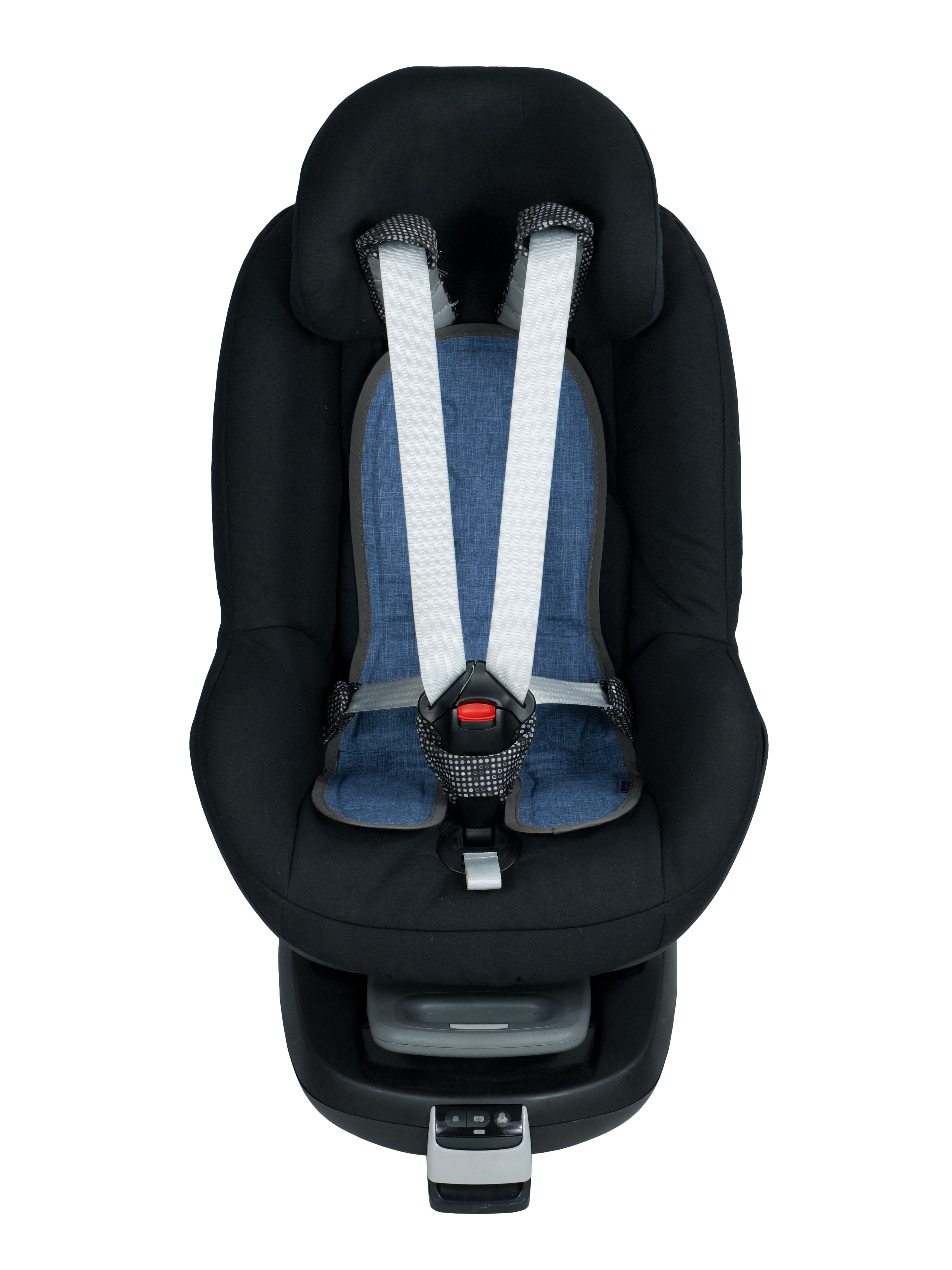 法國 Bebefolie - 冰心沁涼墊-汽座專用-丹寧藍 (長*56 寬*28 公分)