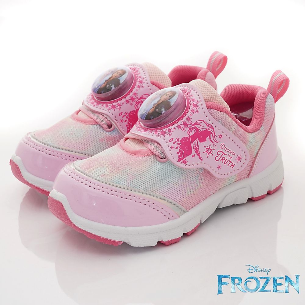 台灣製冰雪奇緣電燈運動款(中小童段)-運動鞋-亮粉